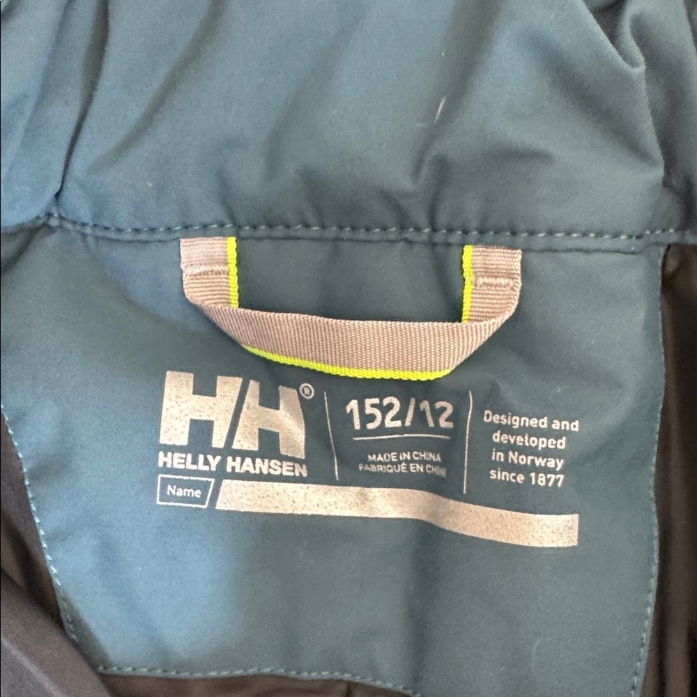 Helly Hansen Kids' Legendary Snow Pants Size 12 in Dark Creek color - Picture 3 of 5